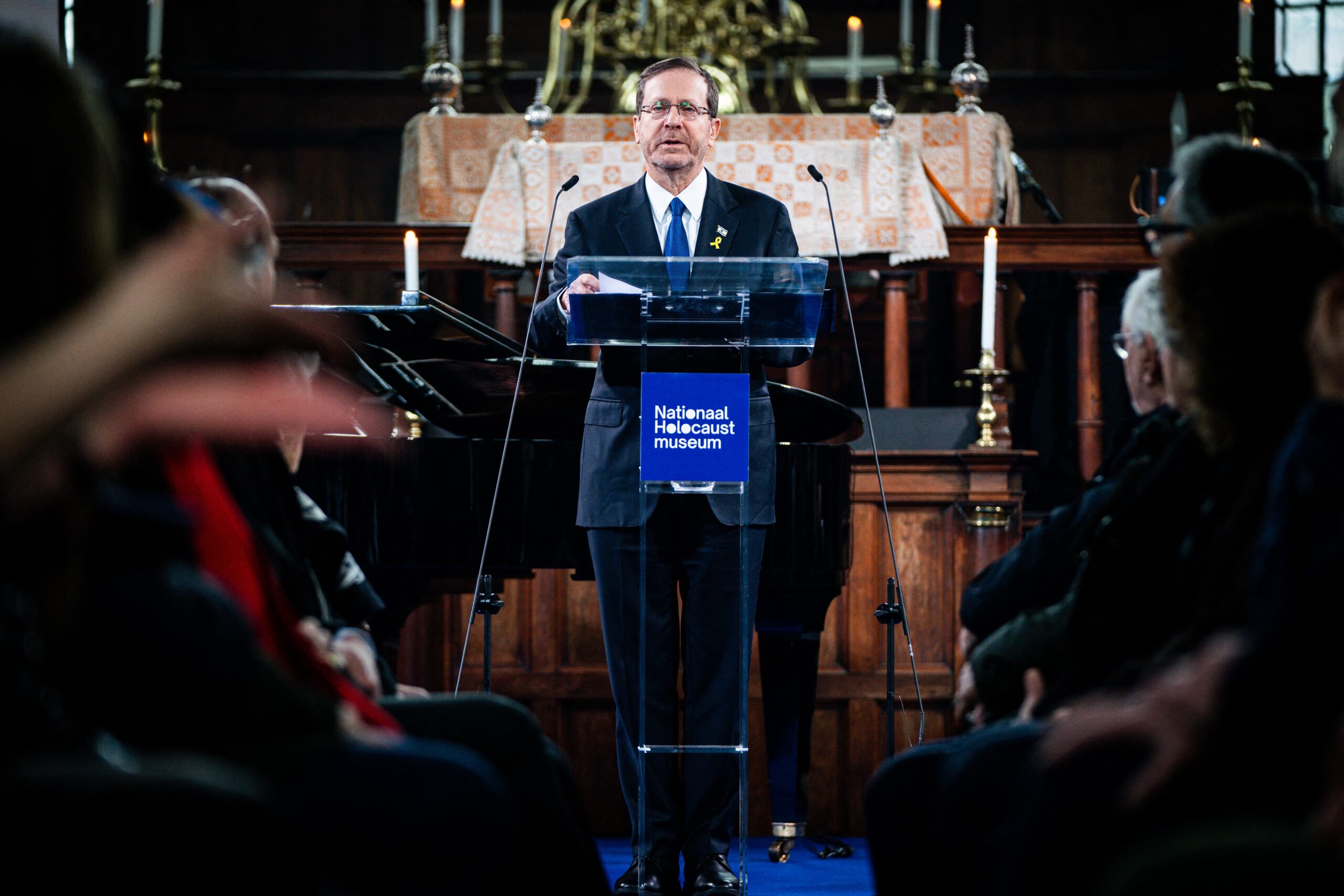 Israeli President Herzog opens Holocaust museum in Amsterdam amid protest - International News - News